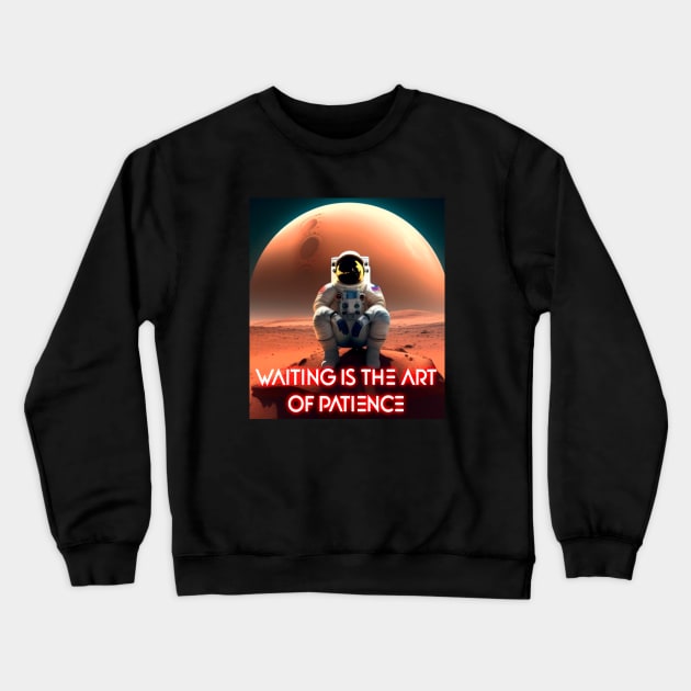 Waiting is the Art of Patience Crewneck Sweatshirt by My Tee Style